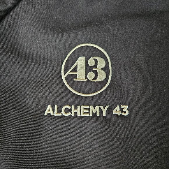 FIGS Sydney Scrubs Jacket Black Womens Small Full Zip Medical Nurse Alchemy LOGO - Picture 4 of 15
